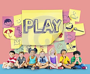 Play Joyful Enjoyment Playful Imagination Dreams Concept