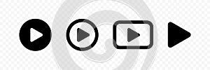 Play media button vector icon design