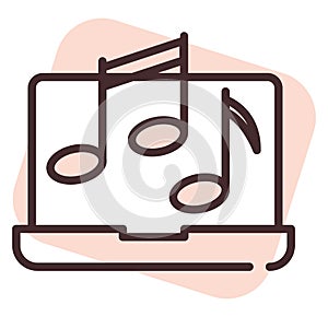 Play media pc music player, icon