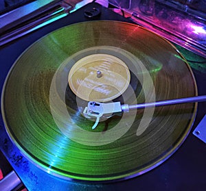 Play music in Vinyl record