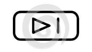 Play Pause Media Control Button Flat Design UI UX Icon, vector design Generative AI