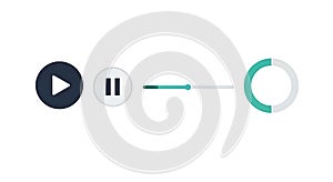 Play, Pause, Progress Bar, and Loading Circle Icons