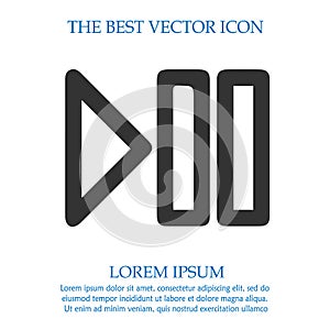 Play pause vector icon. Vector illustration EPS 10