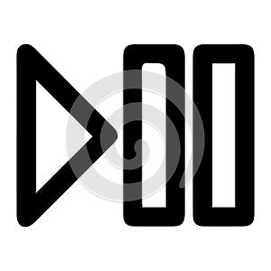 Play pause vector icon. Vector illustration EPS 10