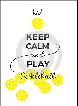 Play pickleball meme poster