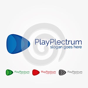 Play plectrum logo
