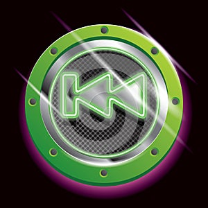 play previous button. Vector illustration decorative design