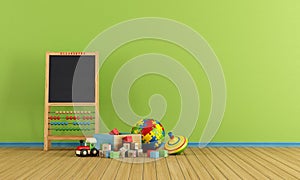Play room with toys