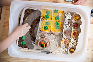 play sensor box for kids, touch box