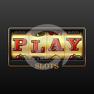 Play slot machine casino banner