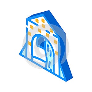 play tent toy baby isometric icon vector illustration