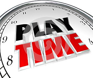 Play Time Clock Fun Recreation Recess Sports Activity photo