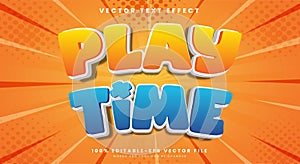 Play Time Comic Style 3d editable text effect