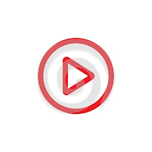 Play video icon graphic design template vector