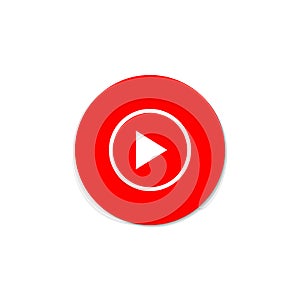 Play Video. Red button on a white background