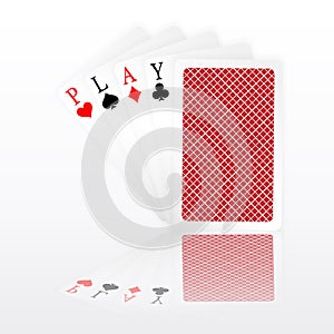 Play word aces poker hand fly and one closed playing cards suits. Winning poker hand