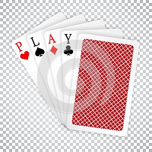 Play word aces poker hand fly and one closed playing cards suits. Winning poker hand