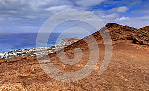 Playa Blanca from Volcano Montana Roja