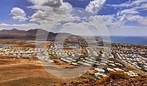 Playa Blanca from Volcano Montana Roja