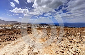 Playa Blanca from Volcano Montana Roja