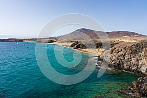 Playa de la Cera, Playa del Pozo and Playa Mujeres are popular and beautiful beaches in Lanzarote photo