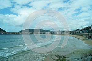 Playa de La Conche en San SebastiÃ¡n, EspaÃ±a