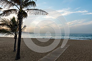 Playa de Las Canteras - beautiful beach in Las Palmas de Gran Canaria photo