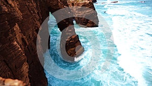 Playa de las Catedrales beach in Ribadeo Asturias