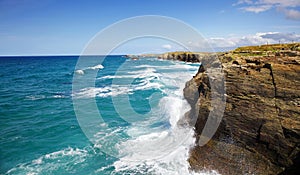 Playa de las Catedrales detail photo