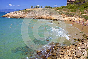 Playa de Llenguadets - Coast in Salou, Costa Daurada, Spain