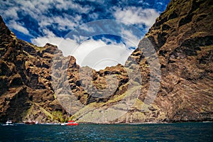 Playa de Masca from the ocean