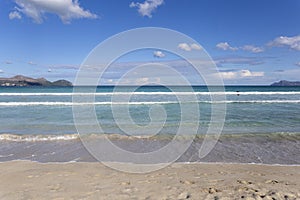 Playa de Muro beach in Mallorca