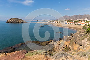 Playa de Nares beach Puerto de Mazarron Murcia south east Spain photo