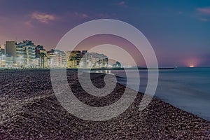 Playa  de noche photo