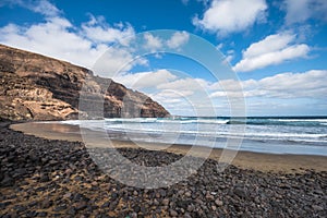 Playa De Orzola beach, Lanzarote, Canary Islands, Spain