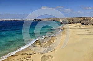 Playa de Papagayo in Lanzarote