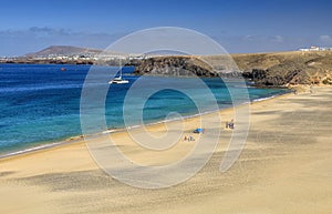 Playa de Papagayo in Lanzarote