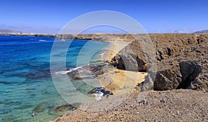 Playa de Papagayo in Lanzarote