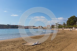 Playa de Rihuete one the beaches in Puerto de Mazarron Murcia Spain