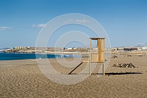 Playa de Tejita sand beach, Canary islands photo