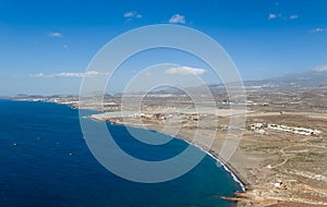 Playa de La Tejita aerial view photo