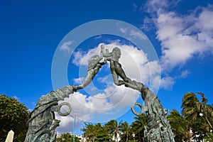 Playa del Carmen Portal Maya sculpture photo