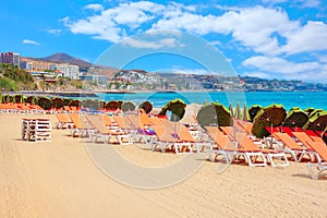 Playa del Ingles beach. Gran Canaria, Canary islands, Spain