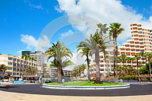 Playa del Ingles city. Maspalomas. Gran Canaria.