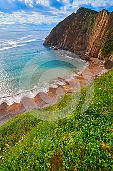 Playa del Silencio in Cudillero Asturias Spain photo