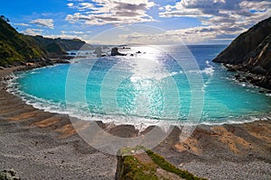 Playa del Silencio in Cudillero Asturias Spain photo