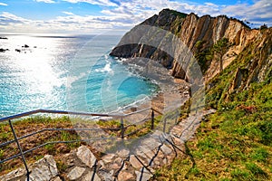 Playa del Silencio in Cudillero Asturias Spain photo