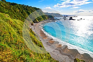 Playa del Silencio in Cudillero Asturias Spain photo