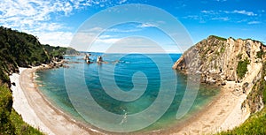 Playa del Silencio panorama, Asturias, Spain photo