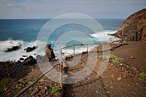 Playa del Trigo del Trigo beach near Alojera, La Gomera, Canary Islands, Spain photo